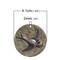 *2* 41mm 2 Tone Bronze/Copper Hammered Metallion Bird Pendants
